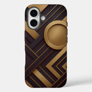 幾何学的抽象芸術合成 iPhone 16ケース