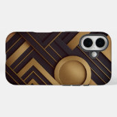幾何学的抽象芸術合成 Case-Mate iPhoneケース (裏面 (横))