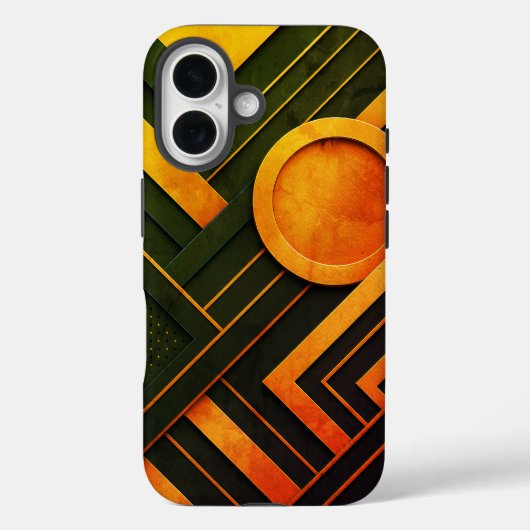 幾何学的抽象芸術合成 Case-Mate iPhoneケース (裏面)