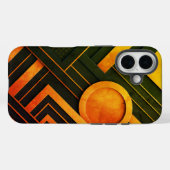 幾何学的抽象芸術合成 Case-Mate iPhoneケース (裏面 (横))
