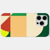 幾何学的抽象芸術形状カラフル明モダン Case-Mate iPhoneケース (裏面 (横))