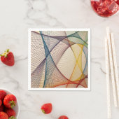 幾何学的抽象芸術紙ナプキン スタンダードカクテルナプキン (インサイチュ)