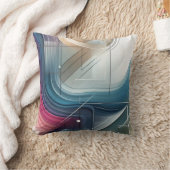 幾何学的抽象芸術装飾用クッション クッション (ブランケット)