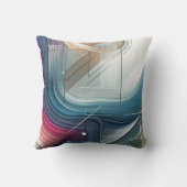 幾何学的抽象芸術装飾用クッション クッション (裏面)