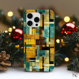 幾何学的抽象芸術調和自然 – 高度 iPhone 15 PRO MAXケース