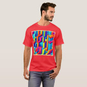幾何学的抽象芸術調和 Tシャツ (正面フル)
