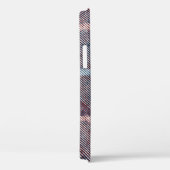 幾何学的抽象芸術赤い青のパターン Case-Mate iPhoneケース (裏面 / 右)