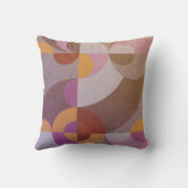 幾何学的抽象芸術逆円パタカラフルーン クッション (裏面)