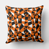 幾何学的抽象芸術030919 – オレンジ クッション (裏面)