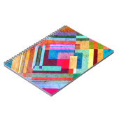 幾何学的抽象芸術、グラフィックカラー背景。 ノートブック (左側)