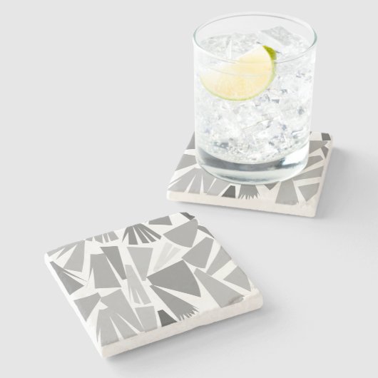 幾何学的抽象芸術 ストーンコースター (横)