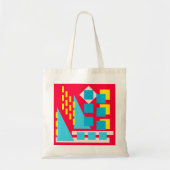 幾何学的抽象芸術 トートバッグ (正面)