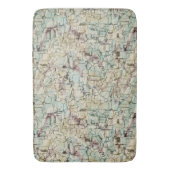 幾何学的抽象芸術 バスマット (正面縦)