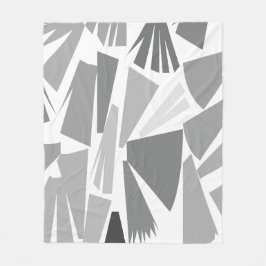 幾何学的抽象芸術 フリースブランケット