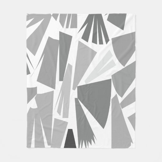 幾何学的抽象芸術 フリースブランケット (正面)