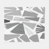 幾何学的抽象芸術 フリースブランケット (正面(横))