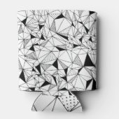 幾何学的抽象芸術:ポリゴンバックグラウンドアート。 缶クーラー (裏面)