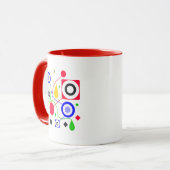 幾何学的抽象芸術 マグカップ (正面左)