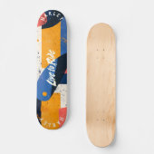 幾何学的抽象芸術 – ライブからライドはっきりした スケートボード (正面)