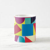 幾何学的抽象芸術:ヴィンテージシームレスパターン。 コーヒーマグカップ (中央)