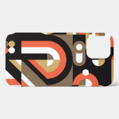 幾何学的抽象芸術:未来的なアートワークデザイン。 Case-Mate iPhoneケース (裏面 (横))