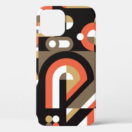 幾何学的抽象芸術:未来的なアートワークデザイン。 Case-Mate iPhoneケース (裏面)