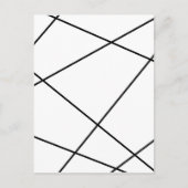 幾何学的抽象芸術 – 白と黒。 ポストカード (正面)