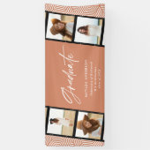 幾何学的数々の写真テラコッタ卒業パーティー 横断幕 (縦)