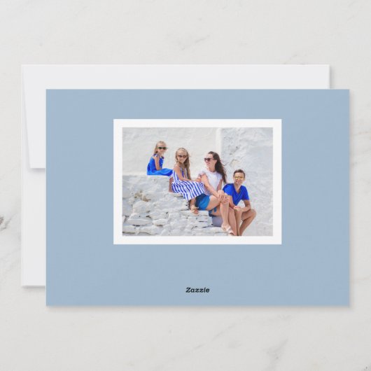 幾何学的数々の写真メリークリスマス シーズンカード (裏面)