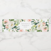 幾何学的春ロマンスウォーター瓶ラベル ペットボトルラベル (シングルラベル)