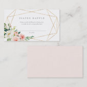 幾何学的春ロマンスオムツラッフルカード 名刺 (正面/裏面)