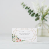 幾何学的春ロマンスオムツラッフルカード 名刺 (スタンド正面)