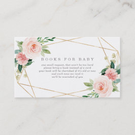 幾何学的春ロマンスブックベビーカード 名刺