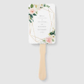 幾何学的春ロマンス結婚式 プログラムファン ハンドファン (正面)