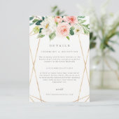 幾何学的春ロマンス詳細カード 招待状 (スタンド正面)