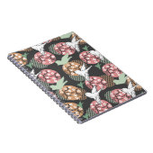 幾何学的春自然と動物模型芸術なし ノートブック (右側)