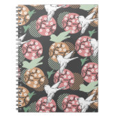 幾何学的春自然と動物模型芸術なし ノートブック (正面)