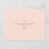 幾何学的春開花は名誉カードの私の妹 インビテーションポストカード (裏面)