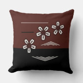 幾何学的桜さくらんぼブロッサム装飾用クッション クッション (正面)