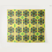 幾何学的水滴パターン タペストリー (正面(横))