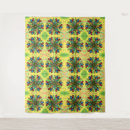 幾何学的水滴パターン タペストリー