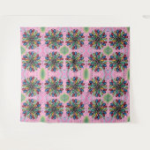 幾何学的水滴パターン タペストリー (正面(横))