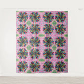 幾何学的水滴パターン タペストリー (正面)