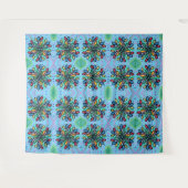 幾何学的水滴パターン タペストリー (正面(横))