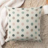 幾何学的水玉模様パターン（青とピンクのトーン） クッション (ブランケット)