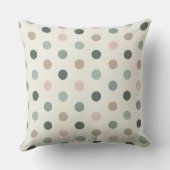 幾何学的水玉模様パターン（青とピンクのトーン） クッション (裏面)