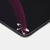 幾何学的波抽象マウスパッドマット デスクマット (コーナー)