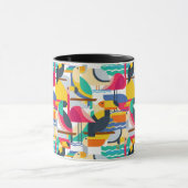 幾何学的熱帯鳥 マグカップ (中央)