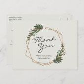 幾何学的男女兼用赤ちゃんシャワーありがとう ポストカード (正面/裏面)