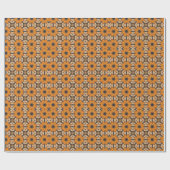 幾何学的秋花、秋花、秋の曼荼羅 ラッピングペーパー (フラット)